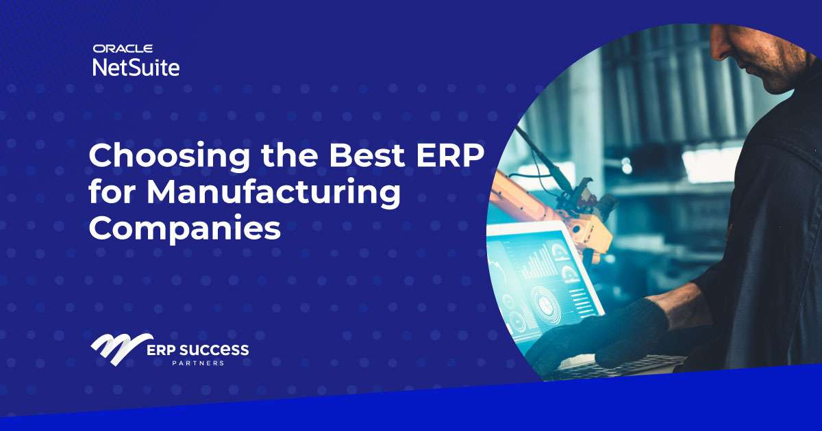 Best ERP for manufacturing