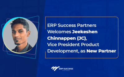 ERP Success Partners Welcomes Jeekeshen Chinnappen (JC) as New Partner